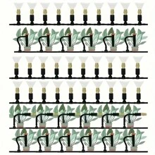 Sistema de riego por goteo para jardinería, set de regadores de micronebulización de dos salidas en color rojo, riego automático ajustable para macetas y herramientas de jardinería