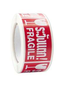 1 Roll Fragile Warning Labels, Stickers For Handling Delicate Items, Fragile Do Not Crush, Careful Handling, Removable - Multicolor - View 7