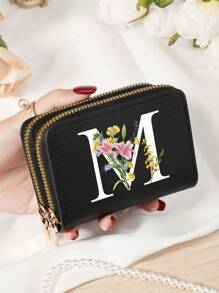 Burgundy Bag Charry Red Bag Wine Red Bag Large Capacity Multi Double Zipper Card Holder Wallet Business Card Holder Credit Card Holder Women For Women Wallet Mini Wallet Purse Wallet Card Wallet - Burgundy - View 57