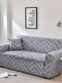 1 pièce Housse de canapé élastique à couverture complète, protecteur de meuble lavable pour le salon - Gris pâle - Voir 1