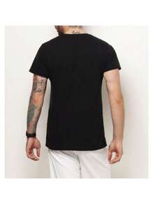 Kit 2 Men's T-Shirts QUIKISILVER 100% Cotton Mesh 30.1 CASUAL SHIRT - 黑與白 - 查看 4