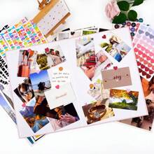 540 Pcs DIY Vision Board Book Set -Included Inspiration Cards And Alphabet Stickers DIY Vision Collage Book For Creating Visual Collages - Multicolor - View 5