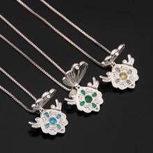 1pc Anime Mermaid's Melody 7-Color Pearl Necklace With Seashell Mermaid Princess Pendant, Suitable For Women & Girls For Daily Wear, Party, Gift