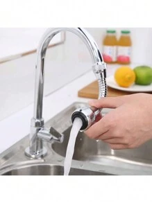 Flexible Tap Extension Universal Inlet - Silver - View 4