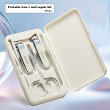 6 In 1 Plastic Box Nail Clipper Set, Nail Clipper Set With Ear Pick And Nail File, Sharp Edge Fingernail And Toenail Clipper Cutter For Manicure And Pedicure, It Is The Preferred Choice For Personal Use And Gifts