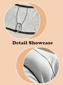 1pc Customized Valentine's Day Men's Briefs, Personalized Men's Underwear, Customized Briefs, Husband Customized Briefs, Funny Expression Customized Briefs, Valentine's Day Gift, Anniversary Gift, Birthday Gift, Wedding Gift, Gift For Girlfriend, Gift For Boyfriend, Gift For Husband, Gift For Him - Multicolor - View 5