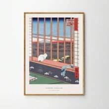 1pc Japanese Print Hasui Kawase Poster Art Abstract Painting Retro Decorative Painting Canvas Printing Frameless Painting For Home