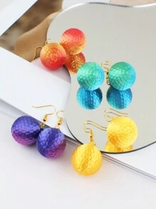 1 Pair Minimalist Fashion 3D Circular Earrings, Women's Earrings, Gifts For Friends, Valentine's Day,Mom,Mother,Mother's Day,Gift
