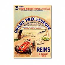 1pc Wall Arts Posters Vintage Car Races Monaco Prix F1 Racing Poster Canvas Painting Grand Prix Edition Racing Wall Art Pictures Home Decor Frameless - Multicolor - View 46