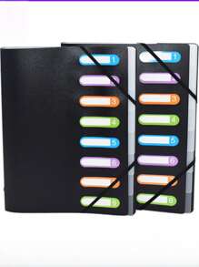 1pc PP File Folder, Student Document Classification Album, A4 File Folder Wholesale Archiving Folder - A4 - View 1