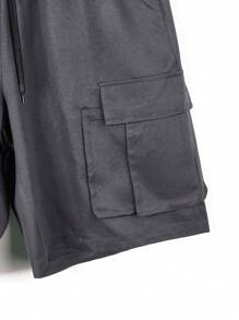 Pantalones cortos cargo de moda para hombres, sueltos