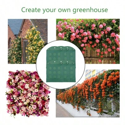 1 件园艺工具，家庭花园花卉种植工具，悬挂式墙壁种植袋，景观种植箱