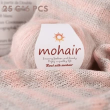 6 Balls Pack 150g (25g*6) Ombre Mohair Blended Yarn, Multicolor Rich, Suitable For Knitting/Crocheting Scarves, Hats, Sweaters, Shawls, Vests, Coats, Skirts And DIY Crafts, Home Goods