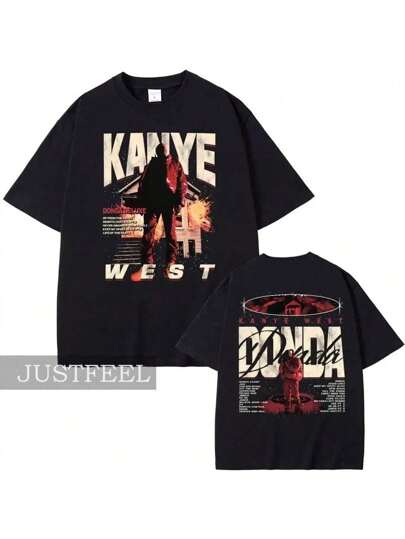 Camiseta Kane Ye Donda Estilo Rua Streetwear Rua Rap HipHop Trap Gring Camiseta Unissex Masculino Feminino 100% Algodão Top Premium Streetwear Lançamento Varias Cores!! Plus Size