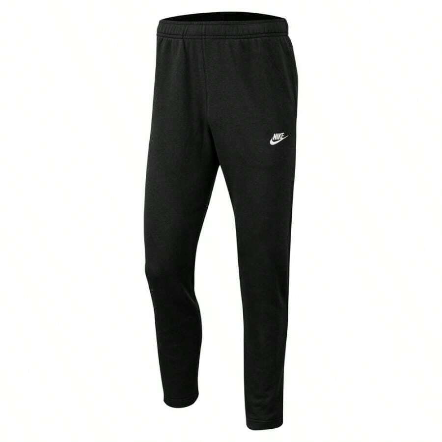Nike M NSW CLUB PANT OH FT Men's Knit Loose Casual Pants, Running Fitness Sweatpants With Cuffs - Black/White - View 1
