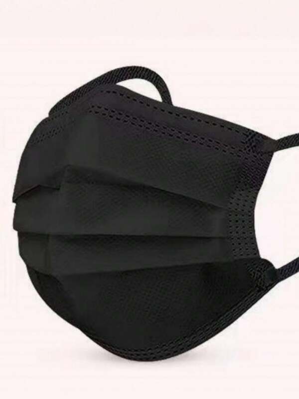 10 Stücke /Packung extra große Einweg-Gesichtsmasken, breite Ohrschlaufen, weiß, geeignet für Männer und Frauen, schlankes und dünnes Design