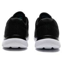 Skechers 女士套脚运动鞋，减震休闲跑步鞋，日常健身鞋 12985-BKW - 黑色/白色 - 查看 5