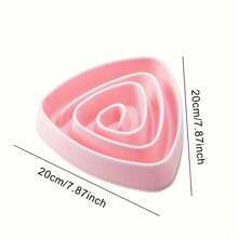 1pc Pink Slow Feeding Dog Lover And Dog Mom Love Bowl, Heart-Shaped Anti Slip Maze Puzzle Bowl, Anti Choking Small To Medium-Sized Dog Lover And Dog Mom Love Cat/Dog Lover Gift And Dog/Cat Mom Love Pet Food Bowl, Easy To Clean, Prevents Rapid Eating, Promotes Digestive Health