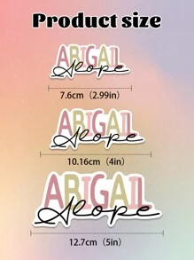Custom Name Sticker | Personalized First And Last Name Sticker | Personalized Laptop Sticker | Water Bottle Name Sticker | Homecoming Season, Student Gifts Back To School