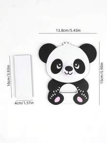 1个创意熊猫时尚眼镜收纳架，可拆卸木质眼镜展示架，可爱熊猫造型眼镜整理架，梳妆台眼镜架 - 貓熊 - 查看 6