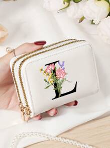 Burgundy Bag Charry Red Bag Wine Red Bag Large Capacity Multi Double Zipper Card Holder Wallet Business Card Holder Credit Card Holder Women For Women Wallet Mini Wallet Purse Wallet Card Wallet - Burgundy - View 47