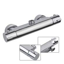 YUNRUX Shower Thermostat Shower Fitting Mixer Tap Shower Shower Thermostat Fitting Bathroom Thermostat Mixer Tap Shower Thermostat Fitting Shower Thermostat Chrome G3/4 - Silver - View 2