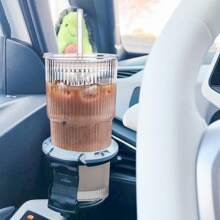 2 PCS 18Oz Glass Cups With Lids And Straws, Thick Glass, Ideal For Iced Coffee, Smoothies, Milk, Tea, Cocktails, And Juices, Great Gift For Mother's Day - transparent - 查看 9