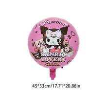 Sanrio 6PCS Sanrio Digital Balloon Kuromi Fashion Creative Digital Aluminum Film Balloon Family Banquet Ambience Dress Up Kuromi Anime Doll Background Decoration Kuromi Party Surprise Theme Wall Decoration Kuromi Holiday Anniversary Scene Setting Parts,Kuromi,Kuromi Birthday,Kurumi