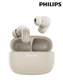 PHILIPS 飞利浦 TAT2569 蓝牙耳机,半入耳式,ANC 防噪音,HIFI 立体声高品质音频,透明模式,高清通话,带麦克风的 AI 降噪,电池寿命长,适用于智能手机、笔记本电脑、运动和游戏 - 彩色 - 查看 15