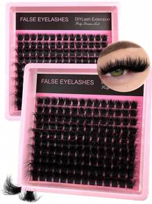 200 chiếc/180 chiếc/160 chiếc/140 chiếc/120 chiếc Mi chùm 8D sang trọng tự làm - Mi nối dài hỗn hợp 8-16mm Độ cong chữ D 0,07mm của Nga Mi dày và có thể tái sử dụng ấn tượng cho người mới bắt đầu Dễ sử dụng - 10 hàng (Gói đa dạng 60D/80D/100D/120D/160D/200D) Cụm mi, Cụm mi, Lông mi riêng lẻ, Lông mi, Lông mi giả - D - Xem 3