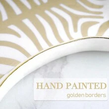 Hand Painted Tiger Skin Ceramic Jewelry Dish Small Jewelry Rack Tray Rings Bracelets Earrings Trays Holder Back To School - Multicolor - View 6