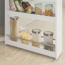 SoBuy NSR01-W Carro Multiuso con Ruedas,Carrito,4 bandejas,L60 x P18 x H82 cm Blanco,ES Carrito Baño Estrecho Carrinho Auxiliar Com Rodas Organizador Compacto para Cozinha Prateleira de Madeira Com Rodas Carrinho de Serviço Com Mueble Baño Estrecho Muebles Estrechos Baño Armario Baño Estrecho Armario Estrecho Baño Armário de Casa de Banho Estreito Portarrollos de Papel Higiénico de Pie Almacenamiento de Rollos de Papel Higiénico delgado Armario para Rollos de Papel Higiénico delgado Portarrollos de Papel Higiénico delgado de Pie Almacenamiento de Rollos de Papel Higiénico Estrecho Armario para Rollos de Papel Higiénico Estrecho Portarrollos de Papel Higiénico Estrecho de Pie Almacenamiento de Rollos de Papel Higiénico Compacto Armario para Rollos de Papel Higiénico Compacto Muebles de Cocina Marrón estilo nórdico, estilo sencillo 60x18.5x81 cm - Blanco - Ver 6