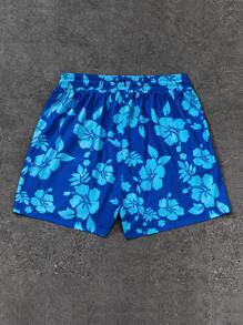 New Men's Graphic Knitted Loose Shorts