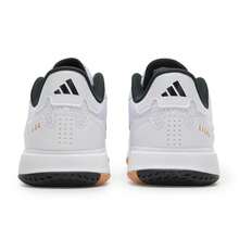 Adidas Tênis de Treinamento Masculino Ligra 8 M, Sapatos Esportivos de Fitness para Uso Externo, Tênis Casuais Acolchoados de Cano Baixo JI1505 - branco/preto/branco - Visão 5