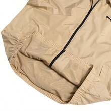 Puma ESS Cat Logo Windbreaker, Men's Sports Outdoor Windproof Jacket, Comfortable Casual Sportswear Jacket 691345-84 - Camel - View 6
