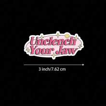 3 英寸“放松下巴贴纸 - 适用于笔记本电脑、笔记本、水瓶、治疗角、学习空间和个人区域的贴切且具有激励作用的乙烯基贴纸 | 非常适合心理健康倡导者、自我护理爱好者、学生和朋友 | 送给朋友、家人和同事的完美礼物 | 用于自我护理、放松和激励的鼓励贴纸”