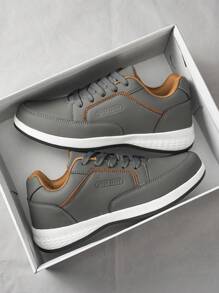 Men's Low Top Casual Sneakers, Versatile For Outdoor & Daily Wear