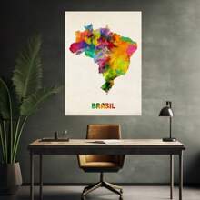 1 cái/2 cái Tự dính Nghệ thuật treo tường lễ hội hóa trang Brazil cổ điển Trang trí nhà cửa, Cờ Brazil, Bản đồ nghệ thuật Brazil, Bay xuống Rio Brazil - Áp phích tượng Chúa Kitô Cứu Thế, Áp phích học sinh, Cho phòng khách, phòng ngủ, văn phòng, nhà bếp, nhà hàng, trang trí tường quán bar, Tác phẩm nghệ thuật in, Thiết kế tự dính, Dễ lắp đặt - Nhiều màu - Xem 25