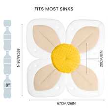 1 pièce Chaise de bain bébé en forme de lotus, convient aux nouveau-nés et nourrissons de 0 à 6 mois et plus, tapis de bain bébé lavable en machine