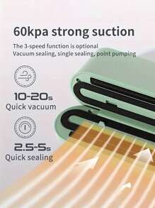 Fully Automatic Vacuum Sealing Machine - One Click Operation, Capable Of Rapid Sealingpreservation, Space Saving, Multi-Functional Snacks, Meat, Fruits And Vegetableshousehold Food Packaging Solution - Multicolor - View 7