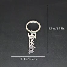 1pc Customized Letter Name Pendant Keychain Men's And Women's Accessories - Multicolor - View 10
