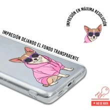 INSTACASE Funda Compatible con Vivo  Chihuahua Sudadera Protector para Vivo  Perritos Sudaderas, Case para Vivo  Chihuahua Sudadera , Carcasa para Vivo  Para Mujer, a Prueba De Golpes TPU. - Transparente - Ver 2