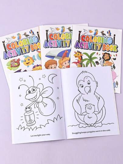 1本大尺寸涂色书 - 色彩鲜艳的艺术伴侣，适合绘画派对和作为礼物 - 可完美搭配油画棒、蜡笔、彩色铅笔，采用优质纸张制成