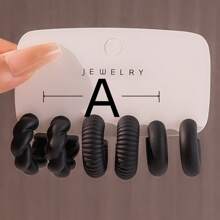 Bộ 6-18 khuyên tai nhựa Acrylic hình giọt nước phóng đại xuyên biên giới Châu Âu và Châu Mỹ mới - CCB - Xem 4