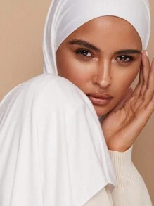 1 förpackning premium jersey hijab-set för kvinnor, 5 st huvuddukar + 2 st hårspännen, muslimska turbaner, hijab för fritidsbruk, andningsbar sjal, halsduksset, presentförpackning, julklapp - Muslimsk lång halsduk 5-delad set - Visa 7