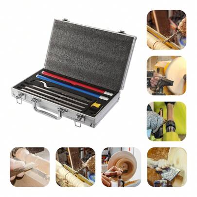 kangten Carbide Tipped Wood Lathe Turning Tools Woodturning Tools Set For Lathe Finisher Kit