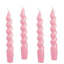 2 盒，4 件/套螺旋扭曲蜡烛，多色可选（白色、黑色、红色、黄色、棕色、橙色、紫色、粉色、浅蓝色），8 小时燃烧时间无滴香薰螺旋柱蜡烛适用于晚宴、婚礼、餐桌摆饰、家居装饰、可爱蜡烛礼物