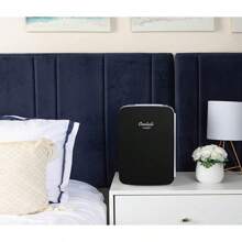 Cooluli 10L Mini Fridge For Bedroom, Car, Office Desk & Dorm - Portable Thermoelectric Cooler & Warmer For Food, Drinks, Skincare - AC/Refrigerator With Glass Front, Black - màu đen - Xem 5