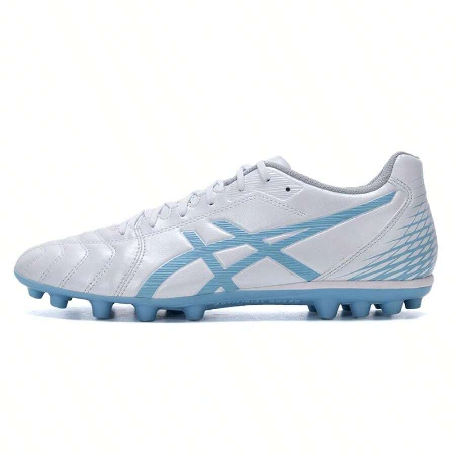 Asics DS LIGHT CLUB AG 足球鞋，减震防滑，男式，型号 1103A027-110，适合训练和比赛 - 白色/藍色 - 查看 1