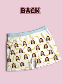 1 件定制情人节男士平角裤、个性化男士内衣、定制平角内裤、丈夫个性化平角裤、定制搞笑脸平角内裤、情人节礼物、周年纪念礼物、生日礼物、结婚礼物、挚友礼物、送给男朋友的礼物、送给丈夫的礼物、送给他的礼物